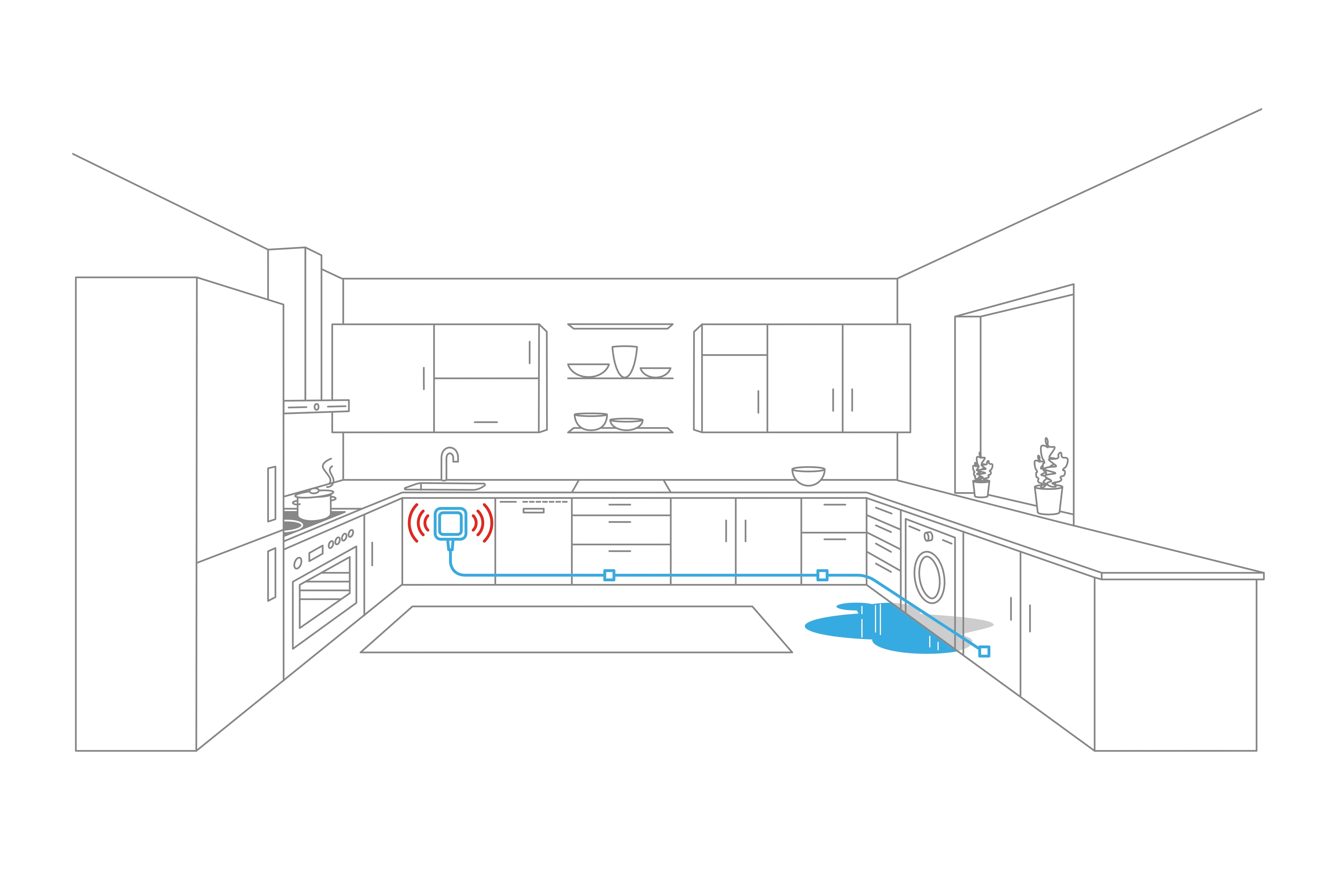 Eve Connected Water Leak Detector with Apple HomeKit technology