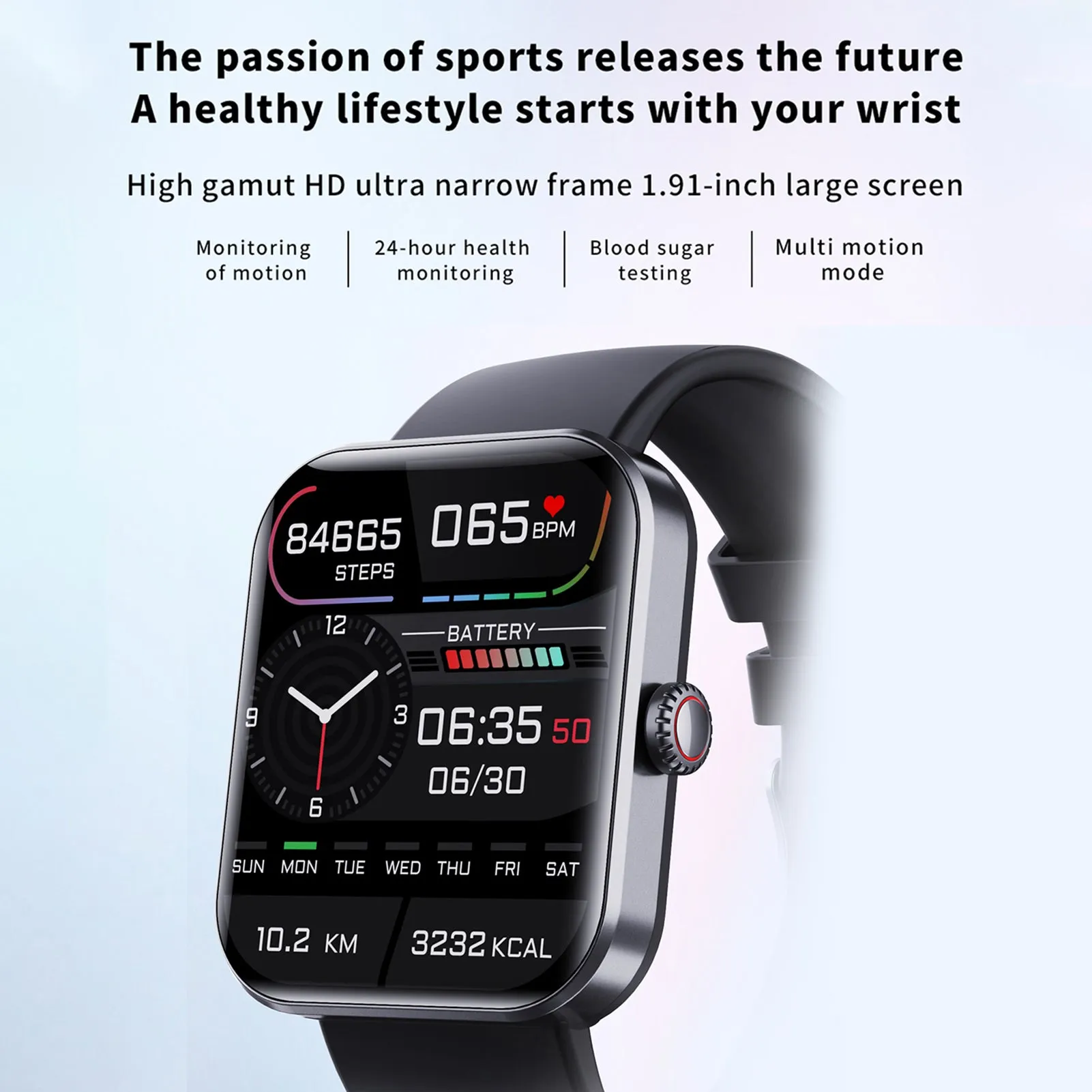 F57L 1.9''Smartwatch Sports Watch with Touchscreen