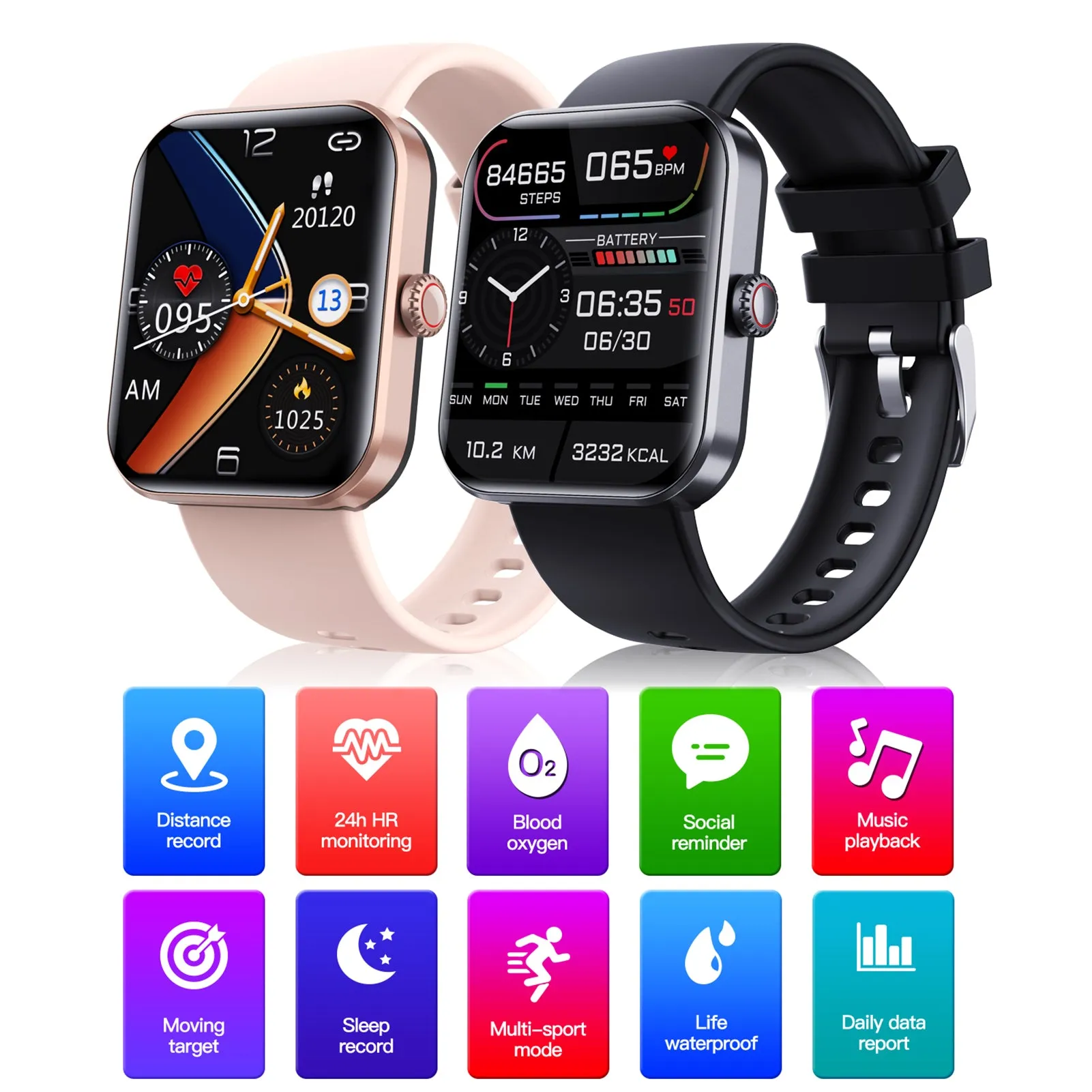 F57L 1.9''Smartwatch Sports Watch with Touchscreen