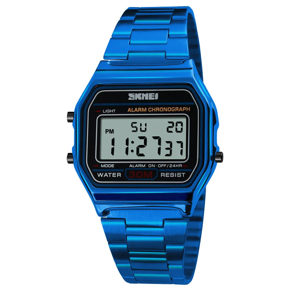 Fashion steel strap digital watch W2311823