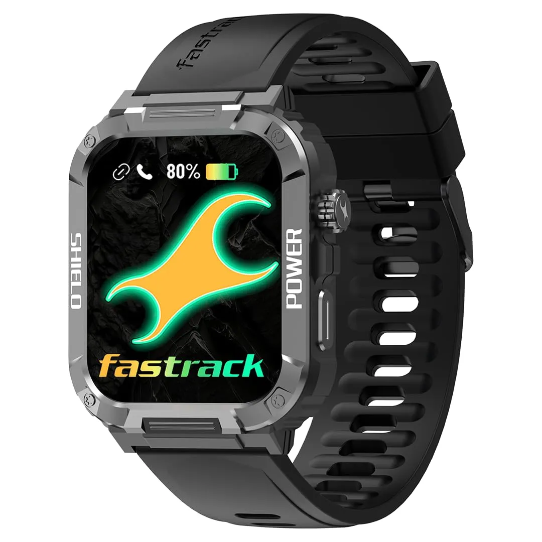 Fastrack Limitless Valor Rugged Smart Watch|Large 1.91" Super UltraVU Display|Functional Crown|Highest 320x385 Pixel Resolution|SingleSync BT Calling|100  Sports Modes|Calculator|Calendar