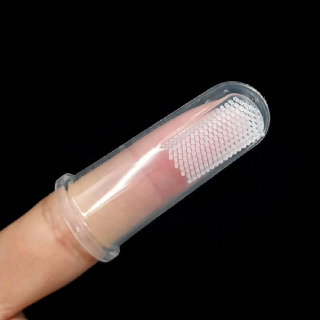 Finger Massage Toothbrush For Children | Silicon Brush With Case