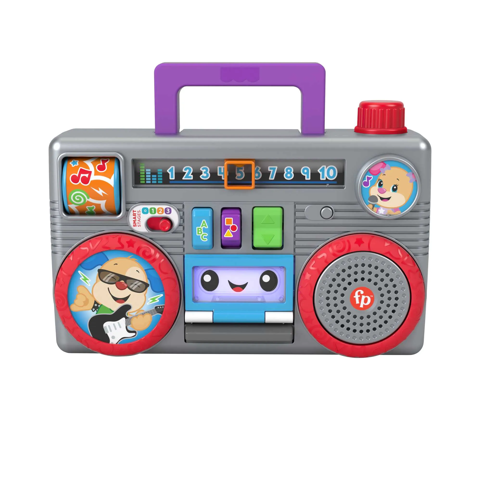 Fisher-Price Laugh & Learn Busy Boombox, Ages 6 To 36 Months