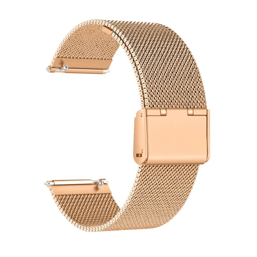 Fitbit Versa / Versa 2 / Versa Lite Stainless Steel Bracelet Milanaise Clip Closure - Rose Gold