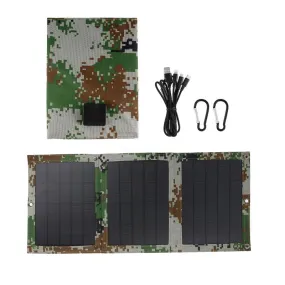 Foldable 100W Dual USB Solar Panel Outdoor Folding Waterproof Solar Panel Charger Mobile Power Battery Charger With 4 in 1 Cable