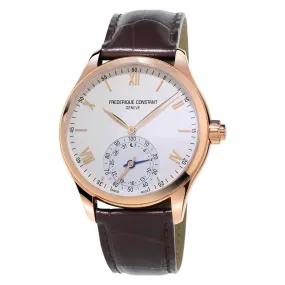 Frederique Constant Men's FC-285V5B4 Horological Smartwatch Brown Leather Watch