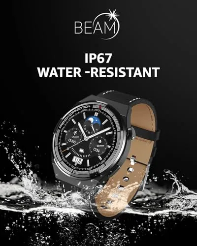 French Connection Beam Smart Watch with Its 1.39 Full-Touch Screen and 360 X 360 Resolution Round Display with 3 Straps Fcsw05-1 - Multicolor