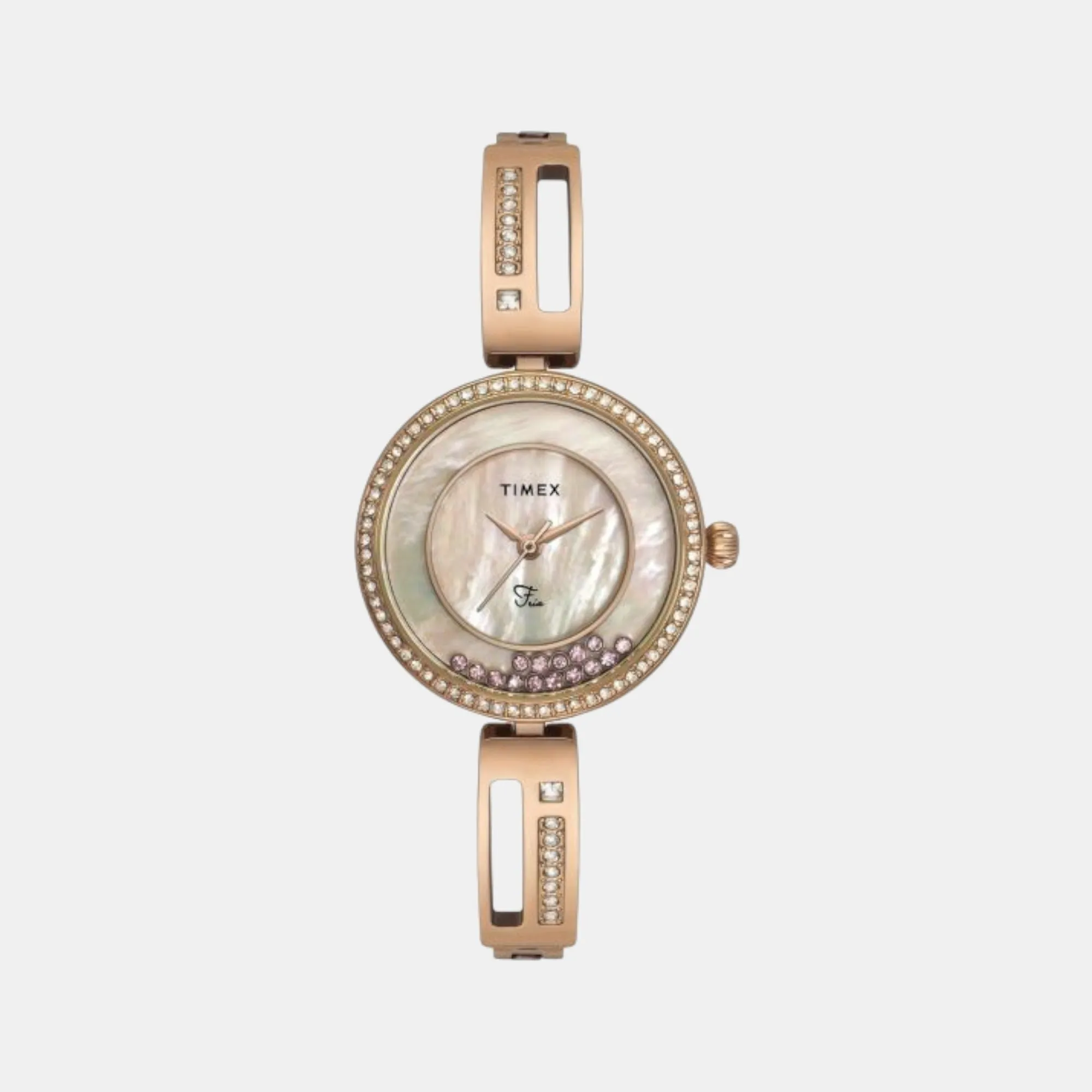 Fria Women Analog Brass Watch TWEL16501