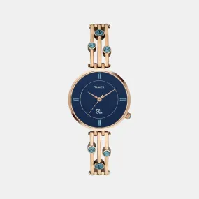 Fria Women Blue Analog Stainless Steel Watch TWEL16002