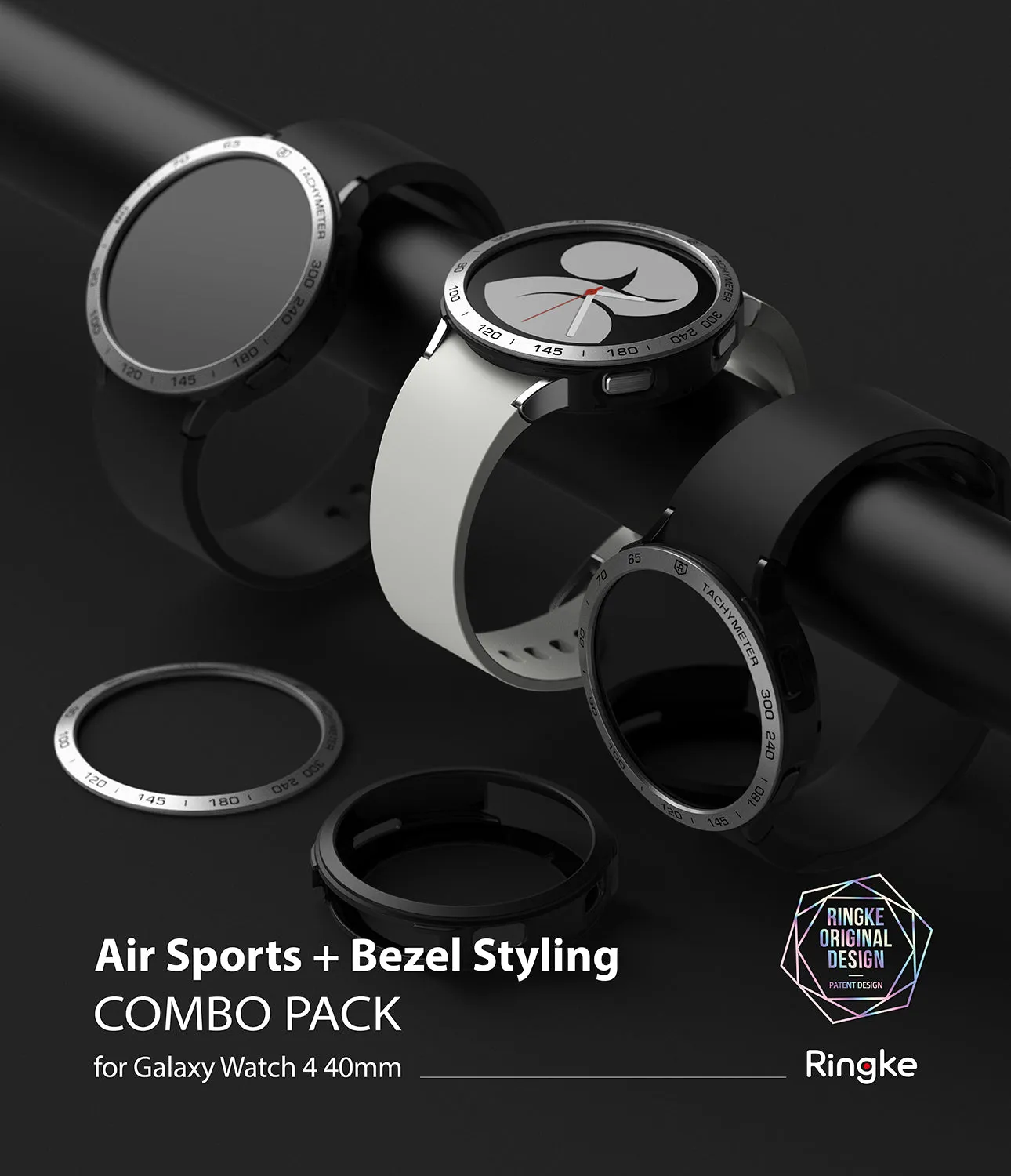 Galaxy Watch 4 40mm | Air Sports Black   Bezel Styling