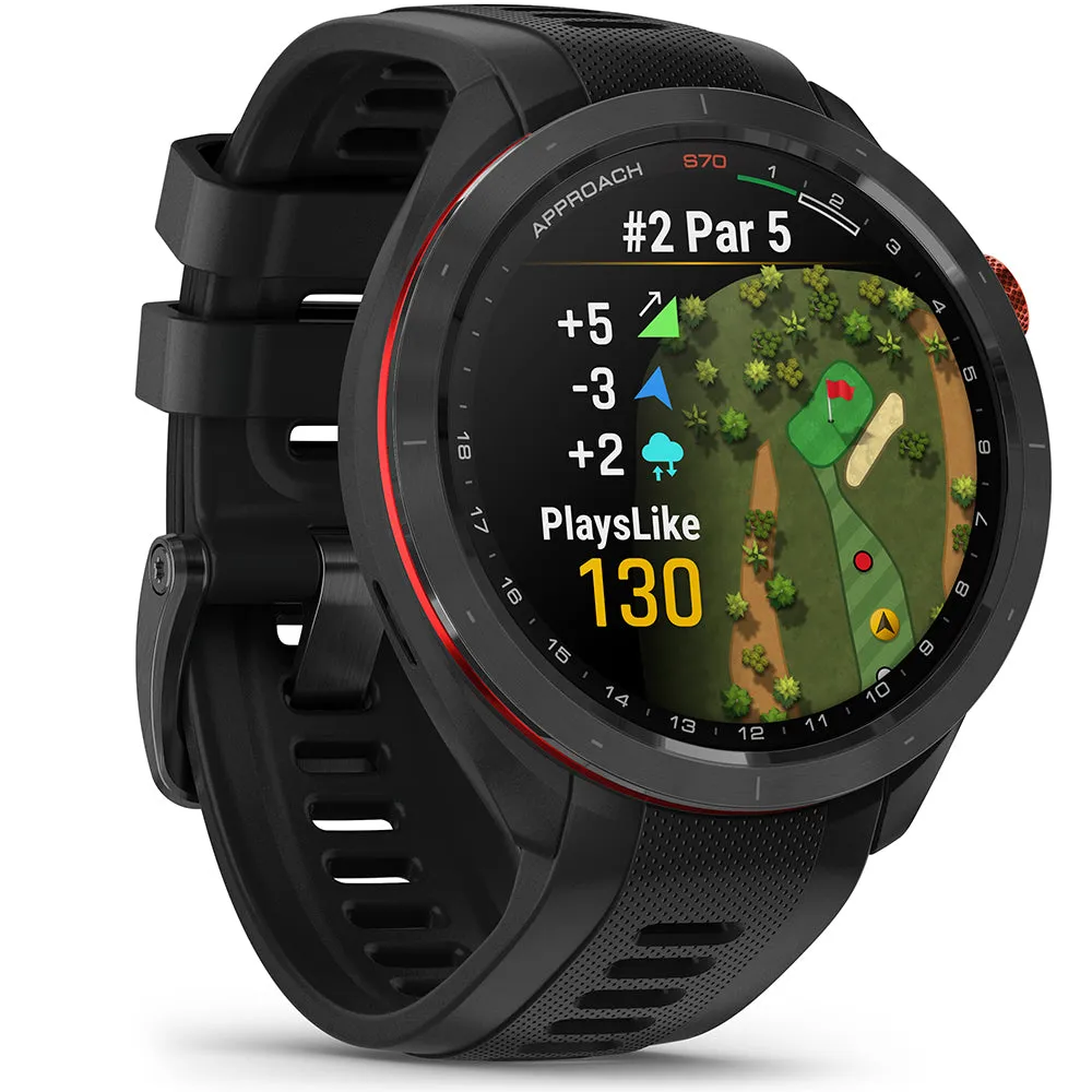 Garmin Approach S70 Golf GPS Smart Watch - Black