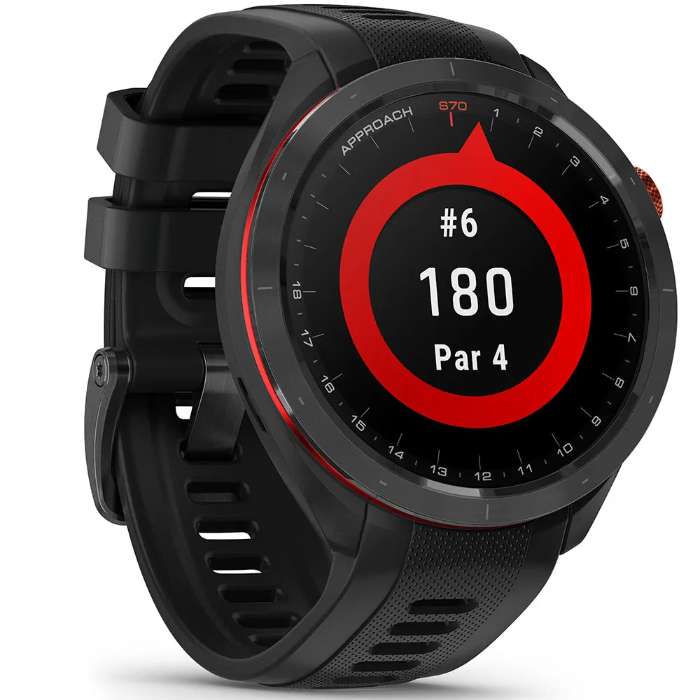 Garmin Approach S70 Golf GPS Smart Watch - Black