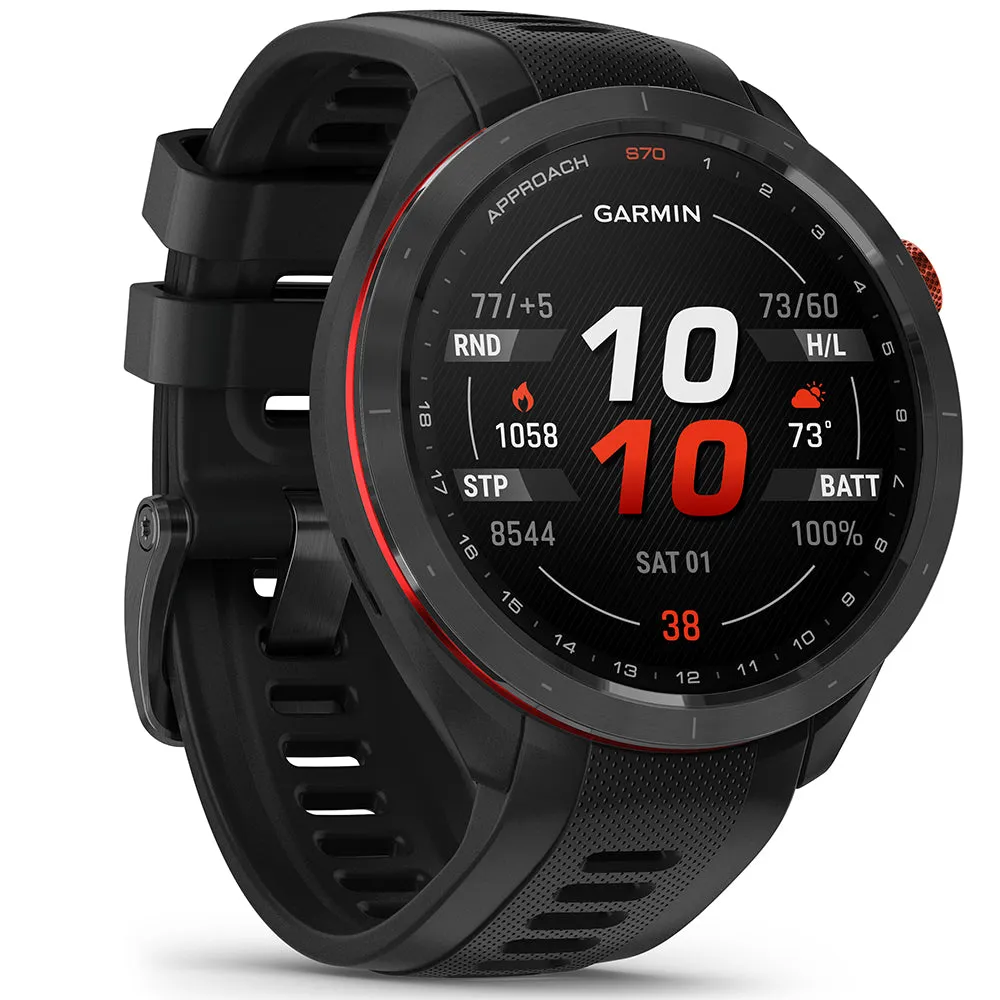 Garmin Approach S70 Golf GPS Smart Watch - Black