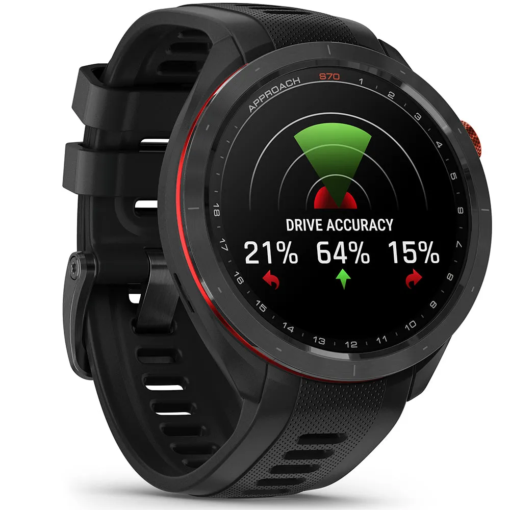 Garmin Approach S70 Golf GPS Smart Watch - Black