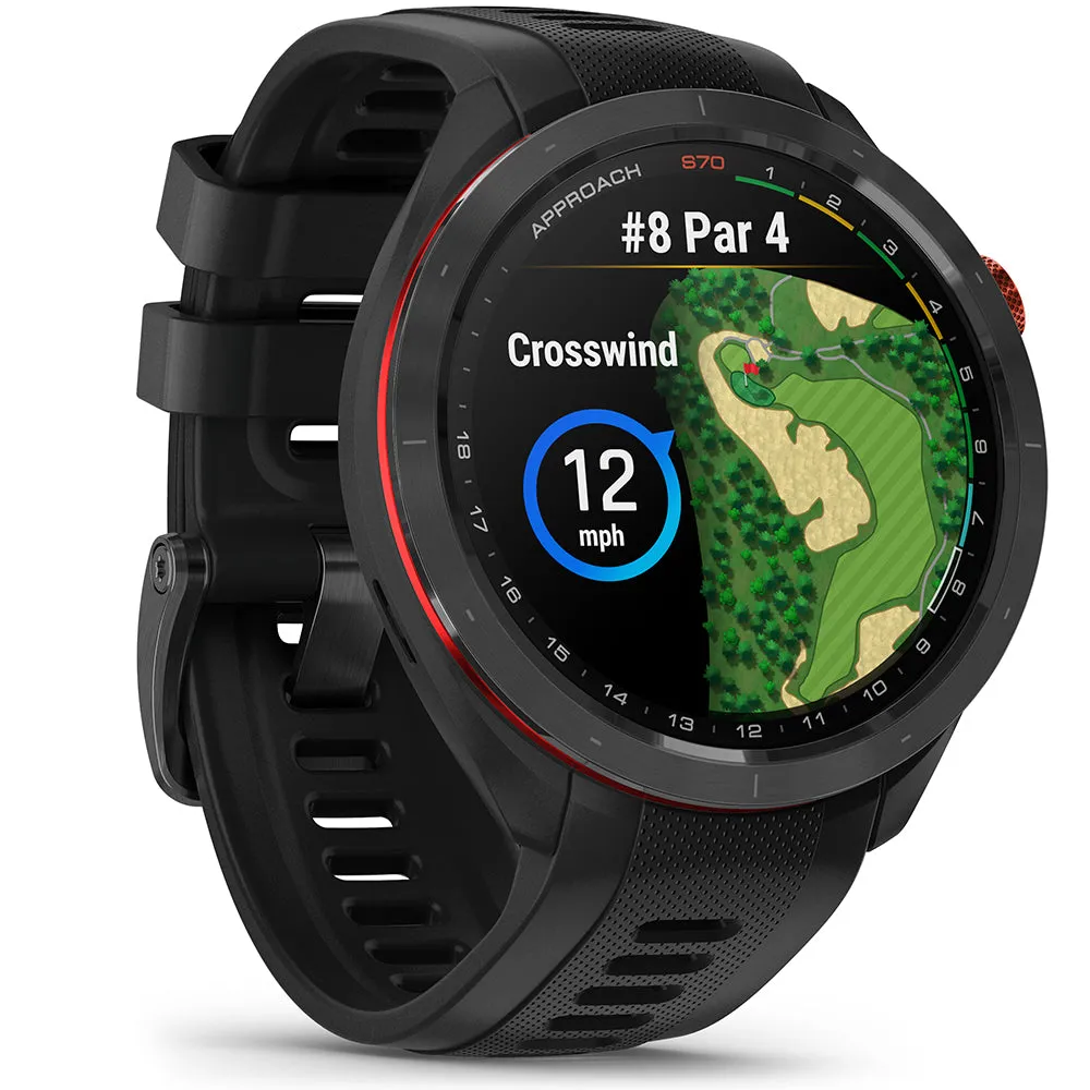 Garmin Approach S70 Golf GPS Smart Watch - Black