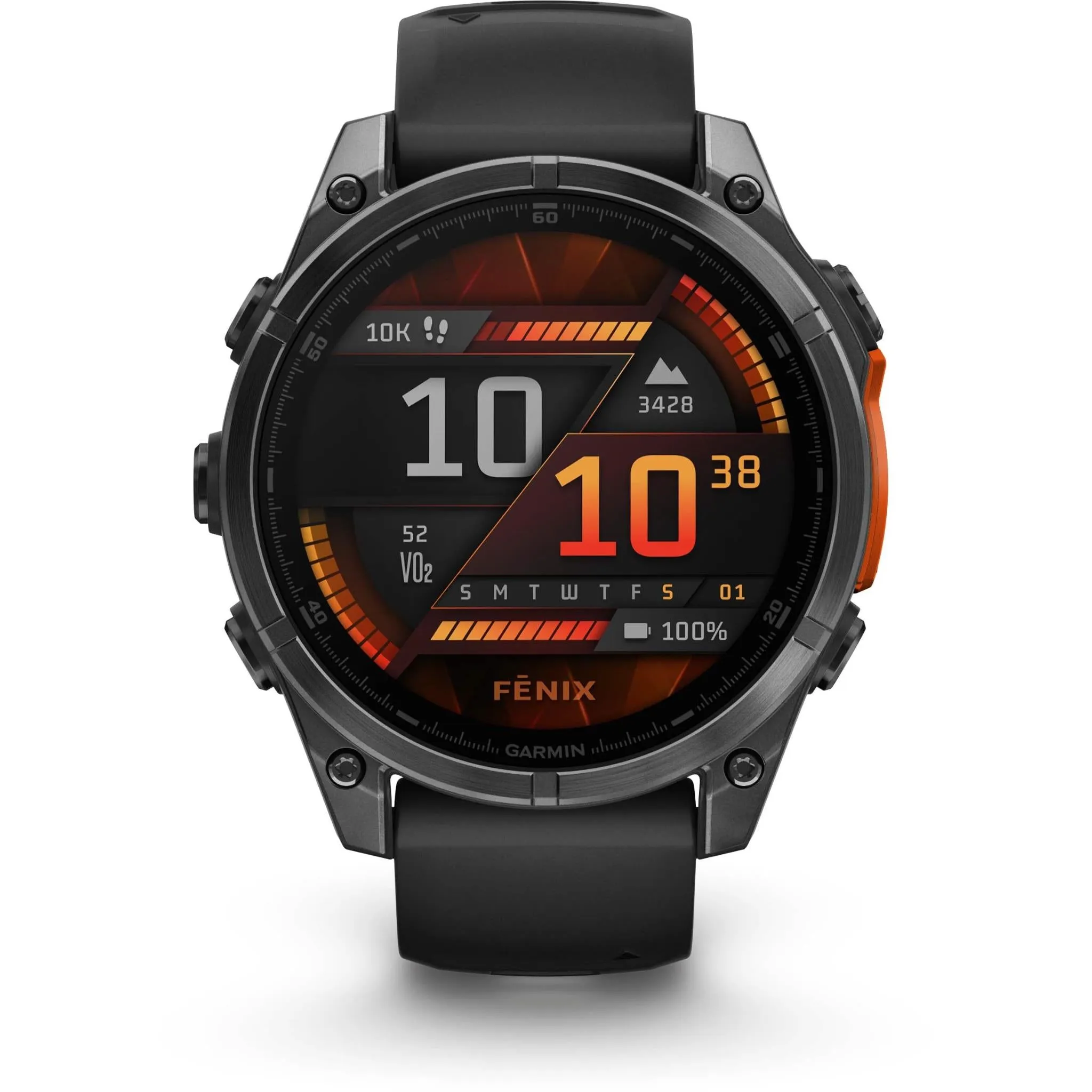 Garmin fenix® 8 47mm AMOLED Glass Slate Grey Steel with Black Band