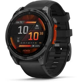 Garmin fenix® 8 47mm AMOLED Glass Slate Grey Steel with Black Band