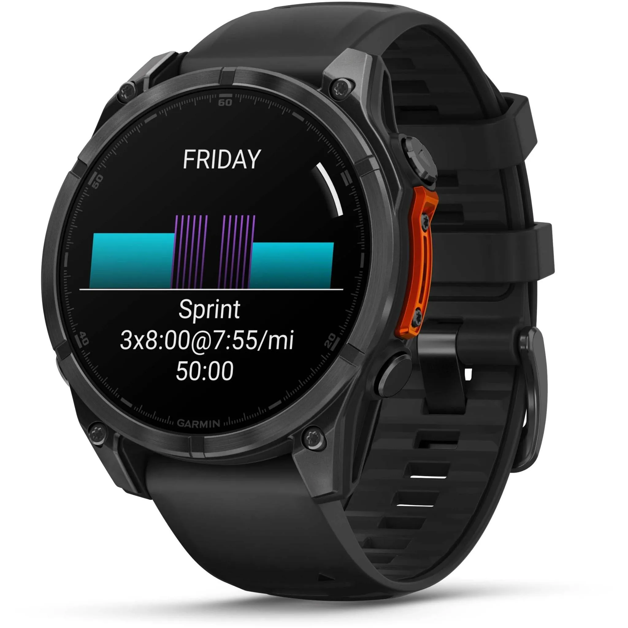 Garmin fenix® 8 47mm AMOLED Glass Slate Grey Steel with Black Band