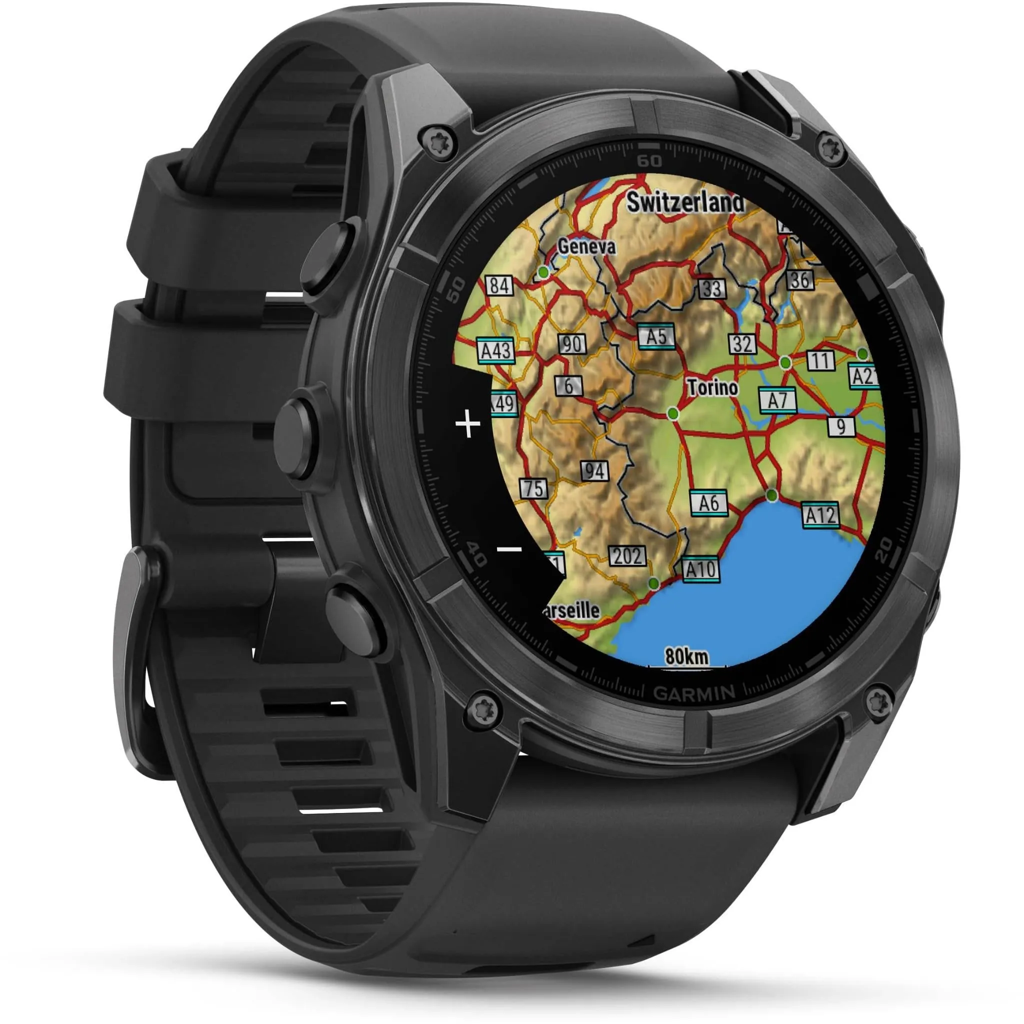 Garmin fenix® 8 51mm AMOLED Glass Slate Grey with Black Band