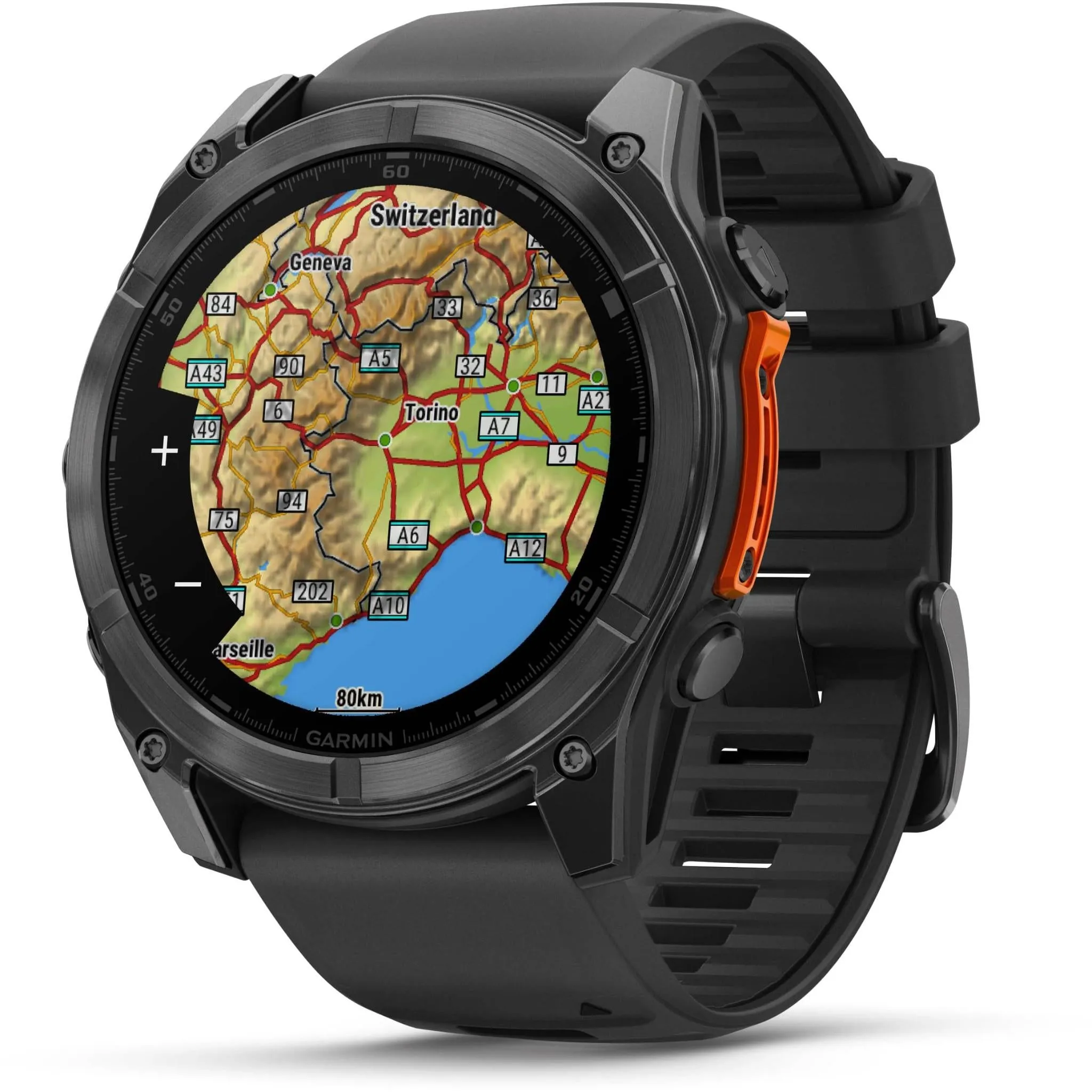 Garmin fenix® 8 51mm AMOLED Glass Slate Grey with Black Band