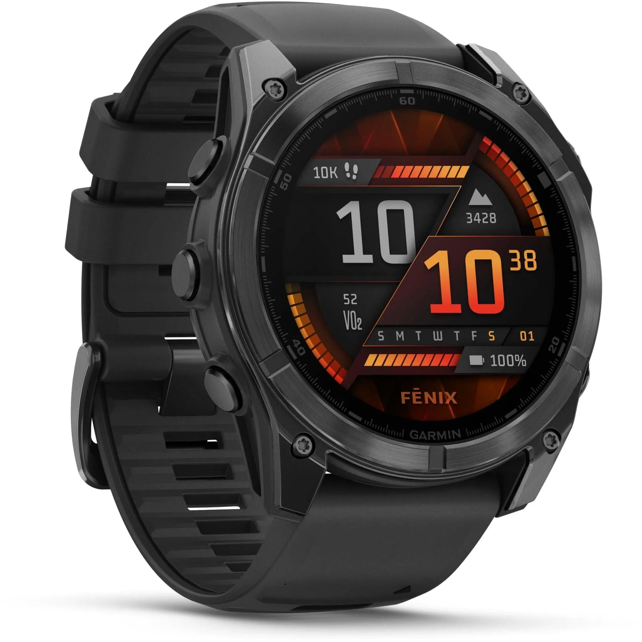 Garmin fenix® 8 51mm AMOLED Glass Slate Grey with Black Band