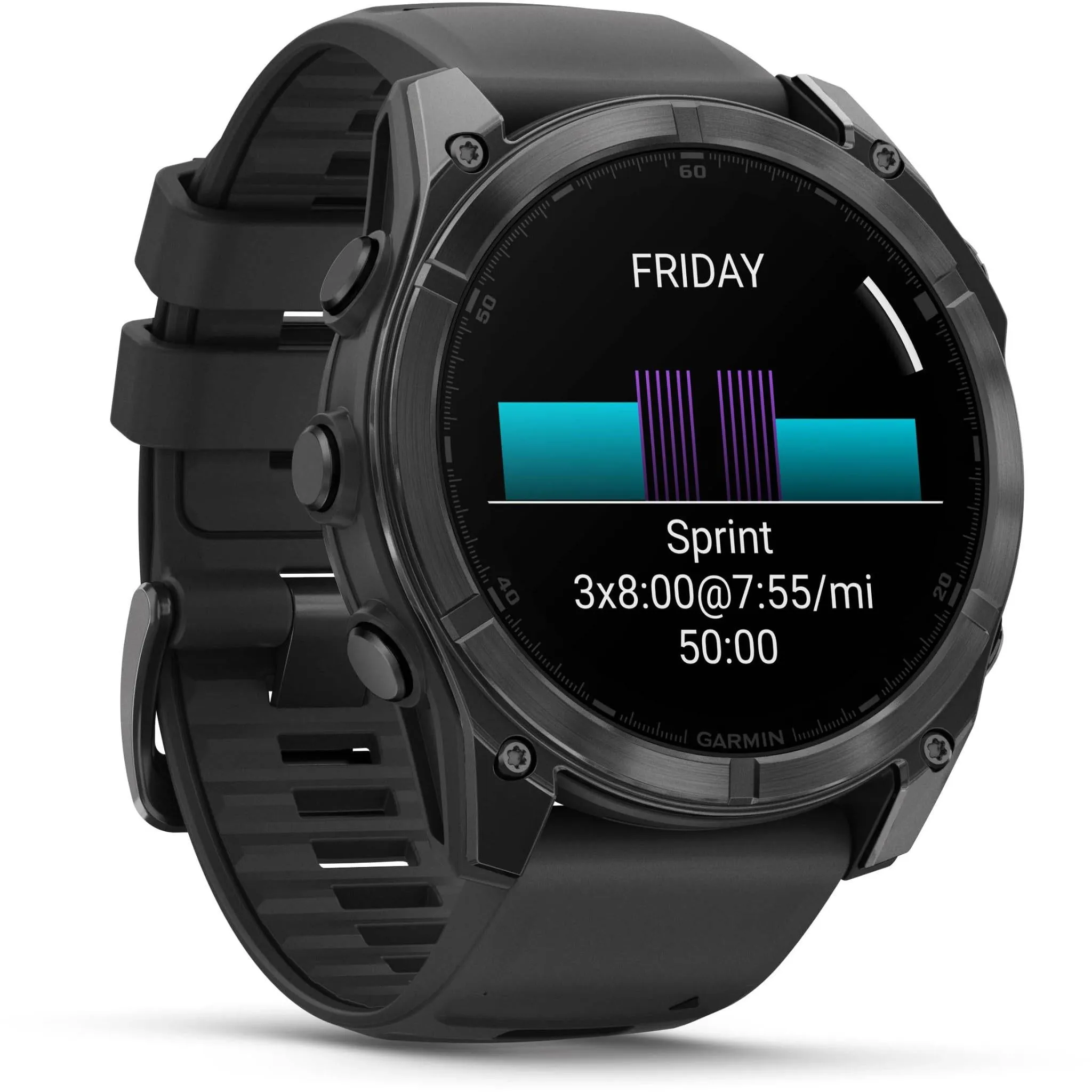 Garmin fenix® 8 51mm AMOLED Glass Slate Grey with Black Band