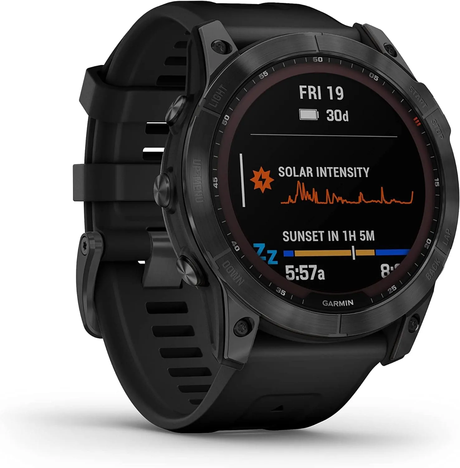 Garmin fēnix 7X SOLAR, Large Multisport GPS Smartwatch, Solar Charging, Advanced Health and Training Features, Up to 37 days battery life, Black