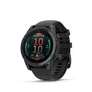 Garmin fēnix® E - 47 mm, AMOLED, Premium Multisport GPS Smartwatch, Long-Lasting Battery Life, Slate Gray Steel with Black Band