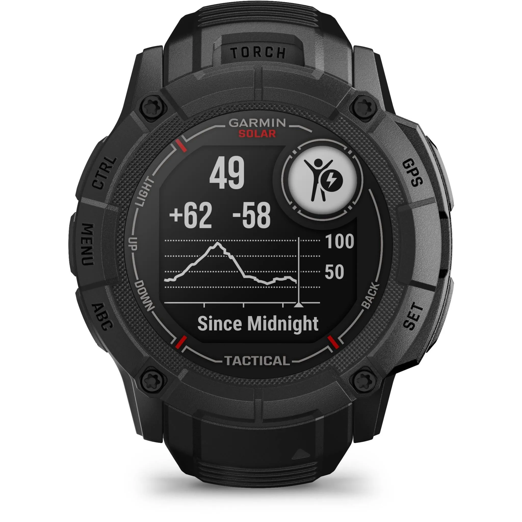 Garmin Instinct 2X Solar Sports Watch (Tactical Edition Black)