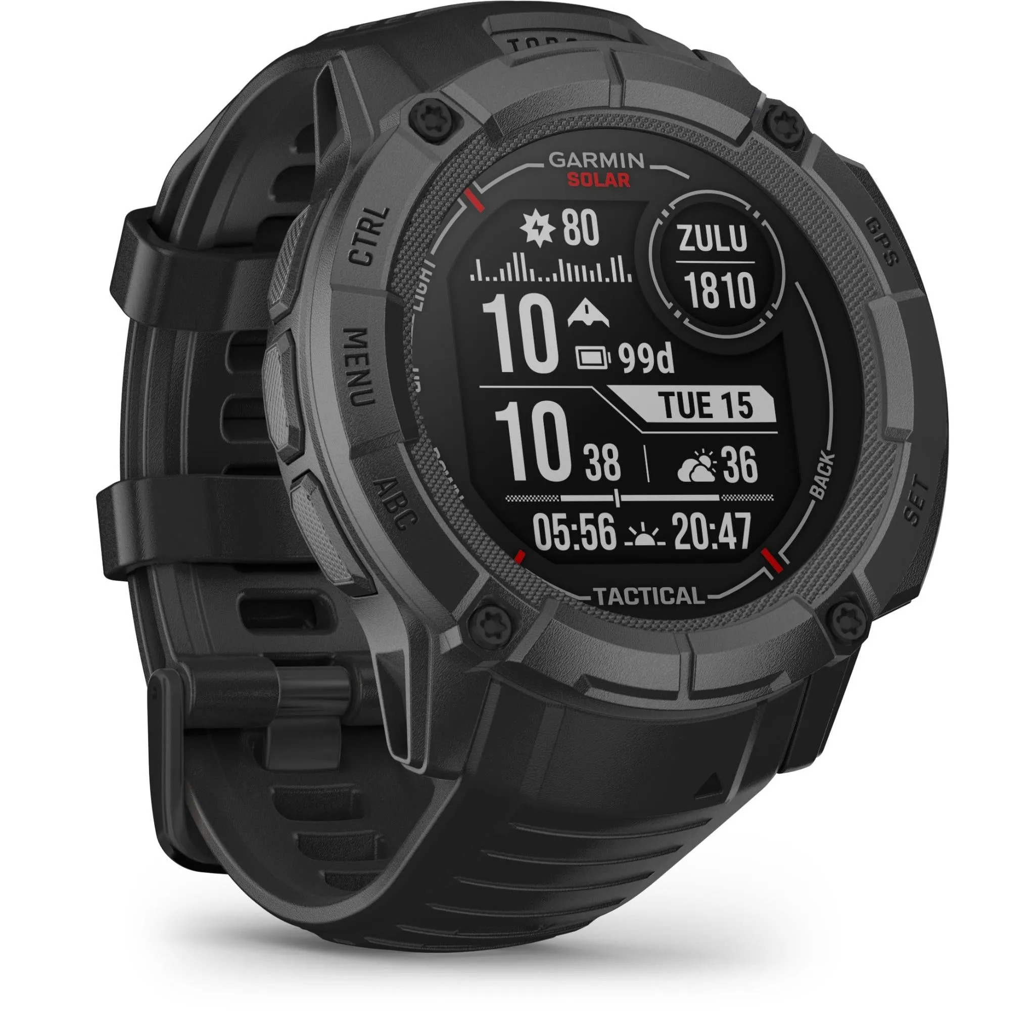 Garmin Instinct 2X Solar Sports Watch (Tactical Edition Black)