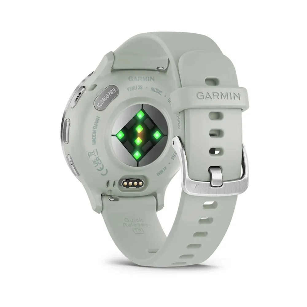 Garmin Venu 3S GPS Watch Silver Stainless Steel Bezel