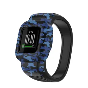 Garmin Vivofit JR 3 Replacement Silicone Sports Armband (Joint Size: 160mm) - Camouflage Blue