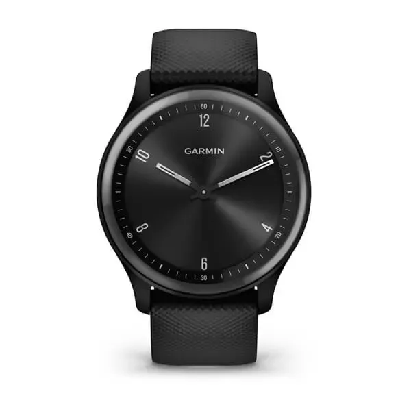 Garmin Vivomove Sport Smart Watch with Silicone Band - Black | 49-GAR-010-02566-00