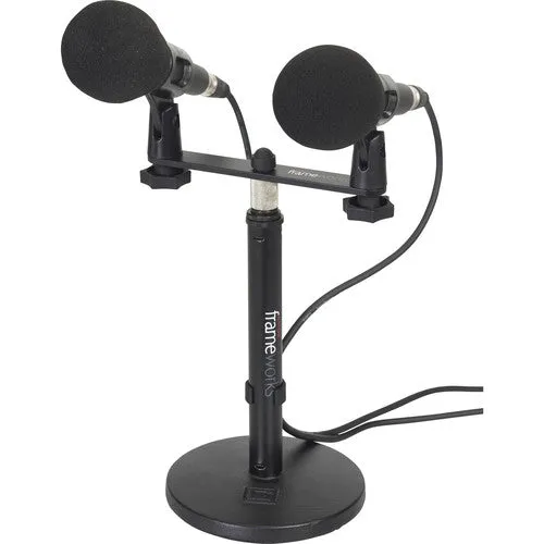 Gator Frameworks GFWMIC1TO2 Mic Mount Bar for 1-2 Microphones