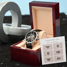 Gifts for Husband Valentine's Day Openwork Watch Gifts for Men