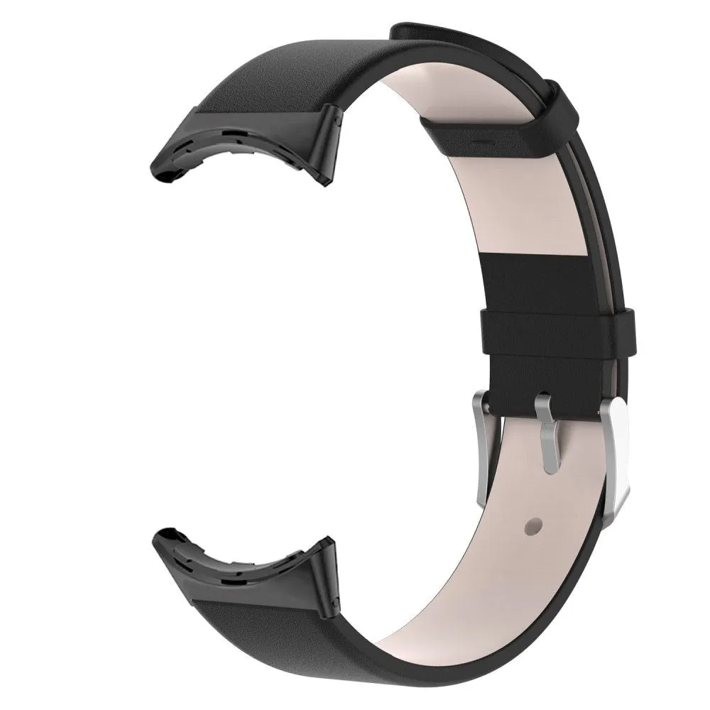 Google Pixel Watch 1 / 2 / 3 Læder Rem - Sort