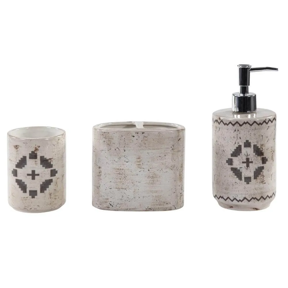 Great Plains Ceramic 3 PC Bathroom Set