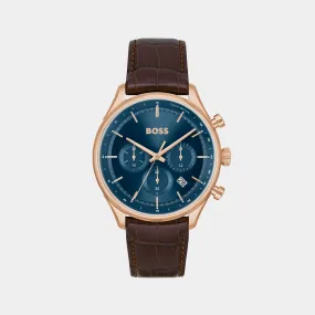 Gregor Men's Blue Analog Leather Watch 1514050