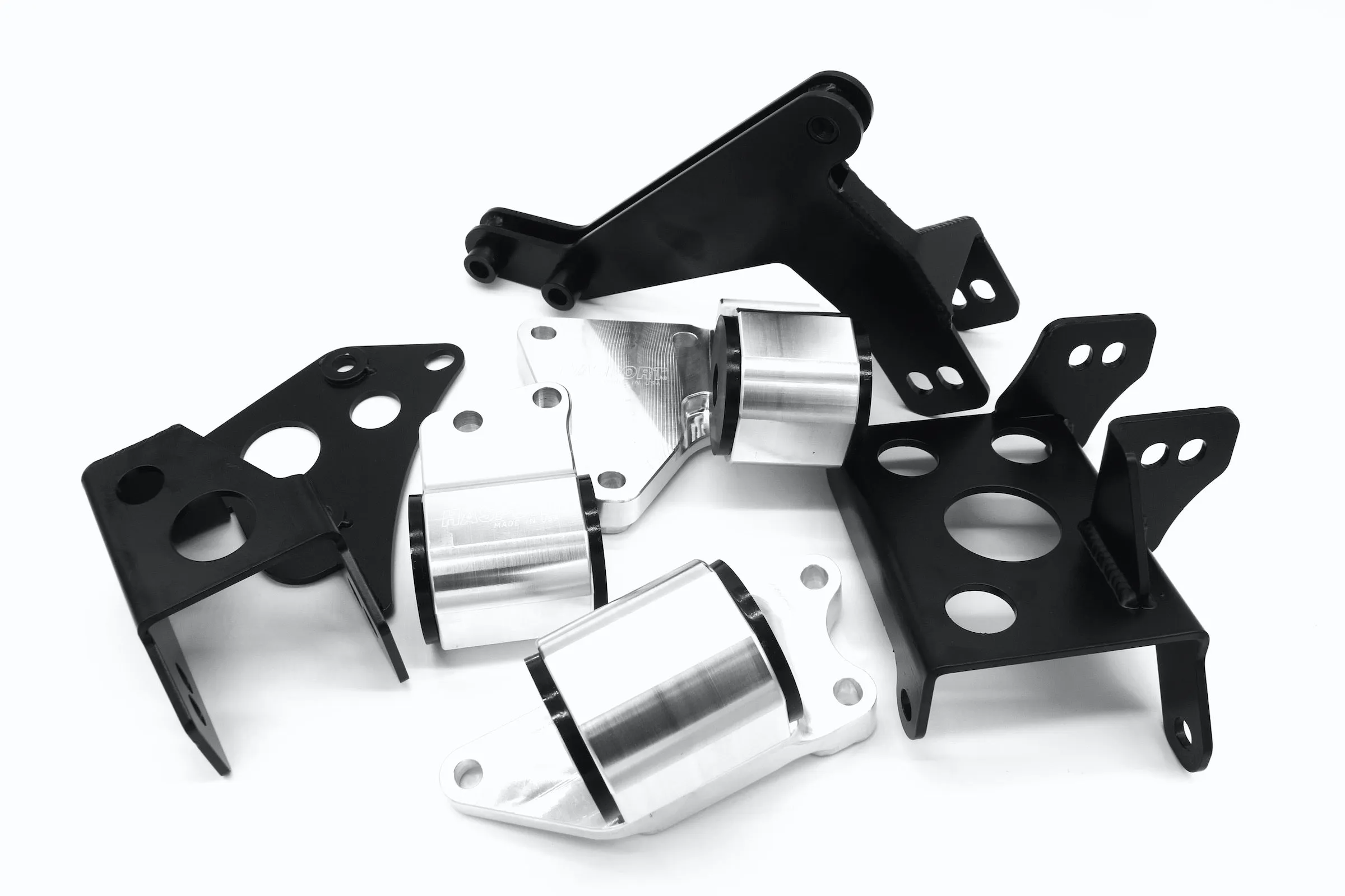 Hasport Dual Height Engine Mount Kit for EK 96-00 Civic w/ K-Series Engine w/ AWD CRV/Element Manual Transmission) (requires 92-95 Civic front subframe/suspension) - Street (U62A) Urethane - EKKAWD-62A