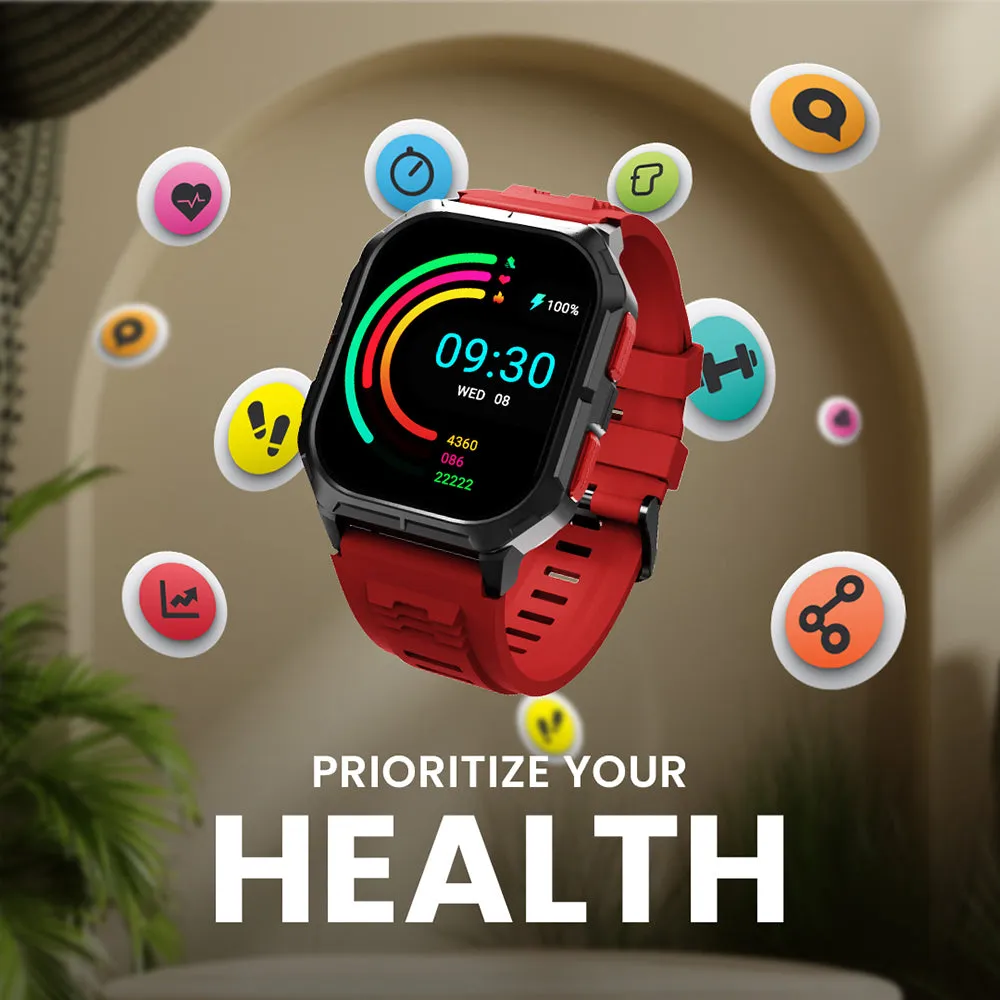 HiFuture Ultra3 Sports & Fitness Smartwatch (Cadmium Red)