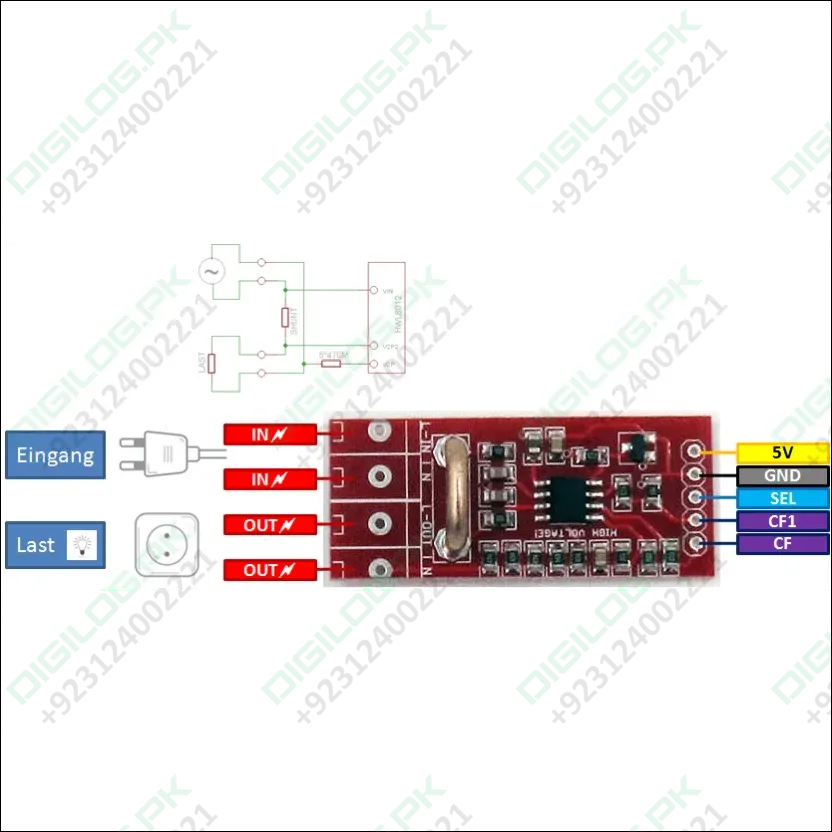 Hlw8012 High Precision Energy Metering Module Arduino Energy Monitoring In Pakistan