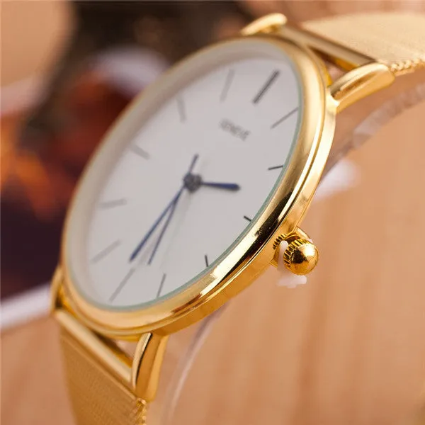 Hot Sale Luxury Mesh Stainless Steel Wristwatch New Fashion Casual Watch Analog Quartz Watch Women Watch Trendy Steel Watch