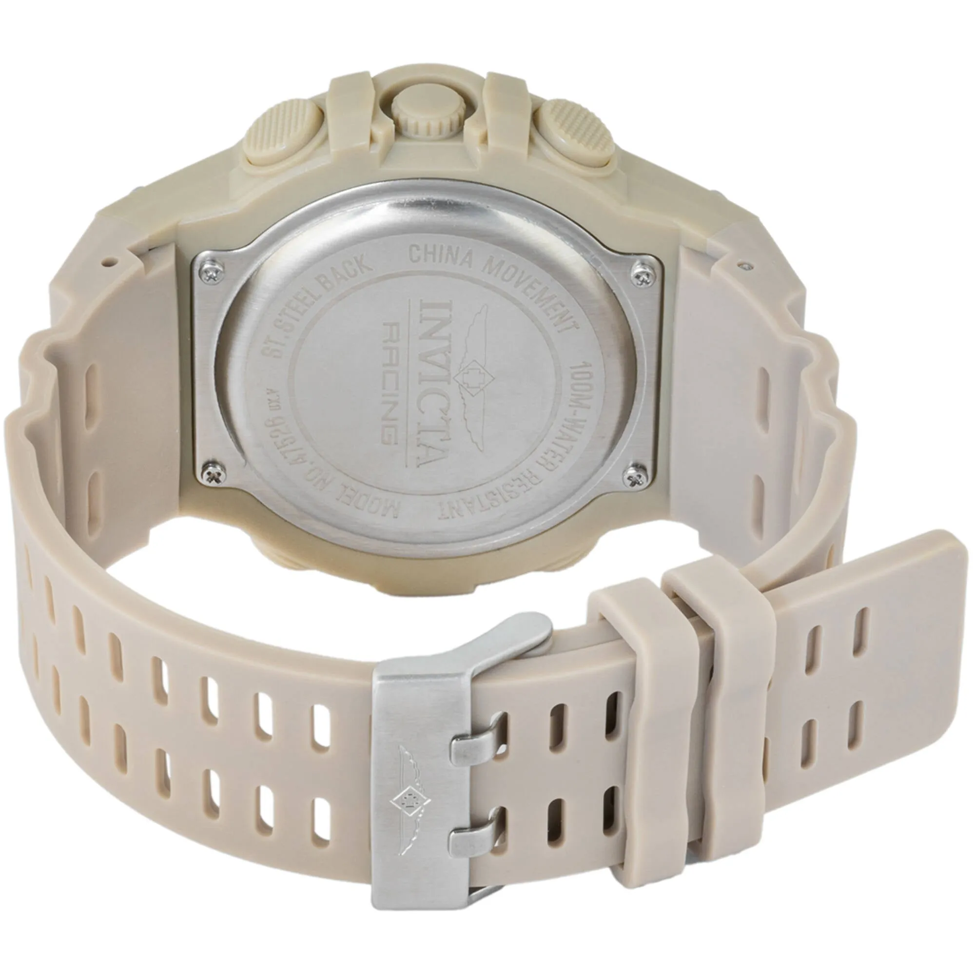 Invicta Men's Digital Watch - Invicta Racing Light Brown Polyurethane Strap | 47526