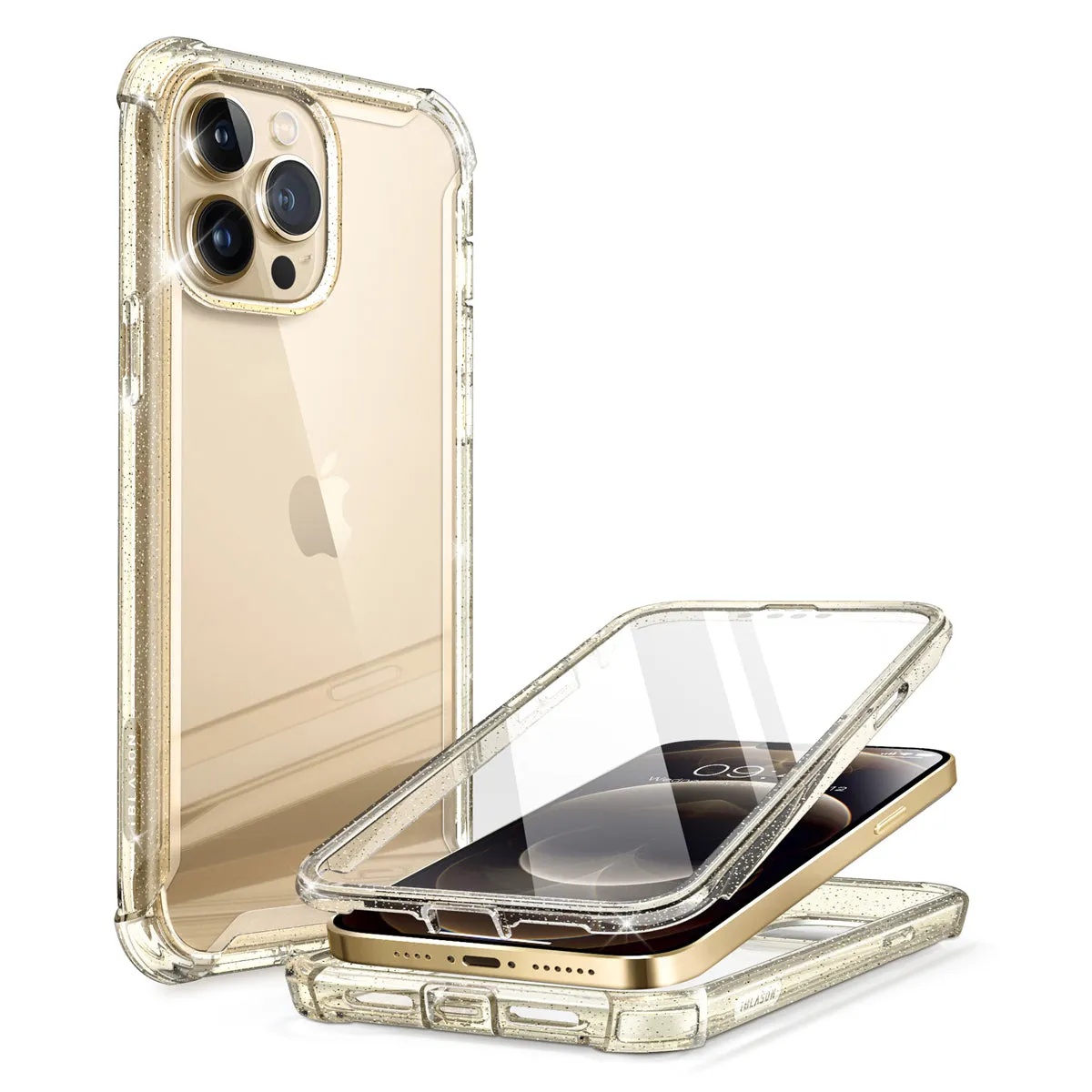 iPhone 13 Pro Max Ares Case(open box) - Gold/Glitter