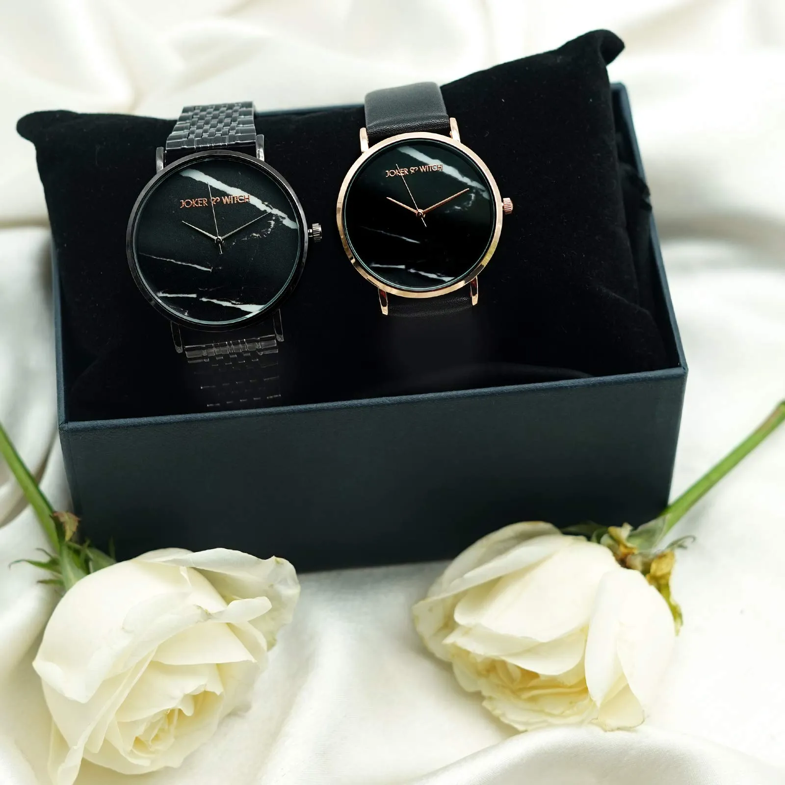 Joker & Witch Sam & Diana Couple Watch Gift Set for men and women