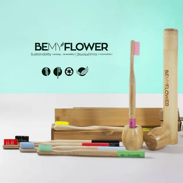 Kids Bamboo Toothbrush BeMyFlower