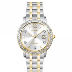 Ladies Stainless Steel Dress Analog Two Tone Watch FE1184-56B