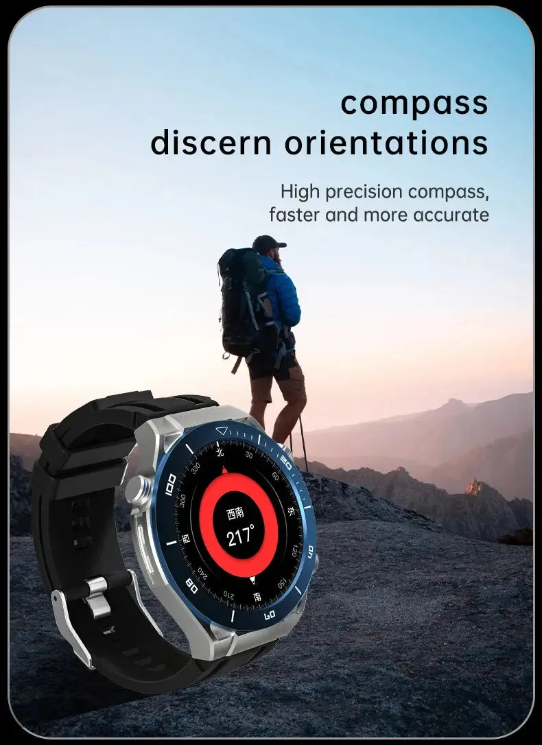 LAXASFIT 2024 New Fashion Business Smart Watch Men's Bluetooth Call Message Reminder Multi Sport Mode Smart Watch Android IOS