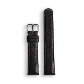 Leather watch strap