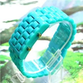 LED Digital Lava Plastic Sport Men Women Unisex Wrist Day Date Watch